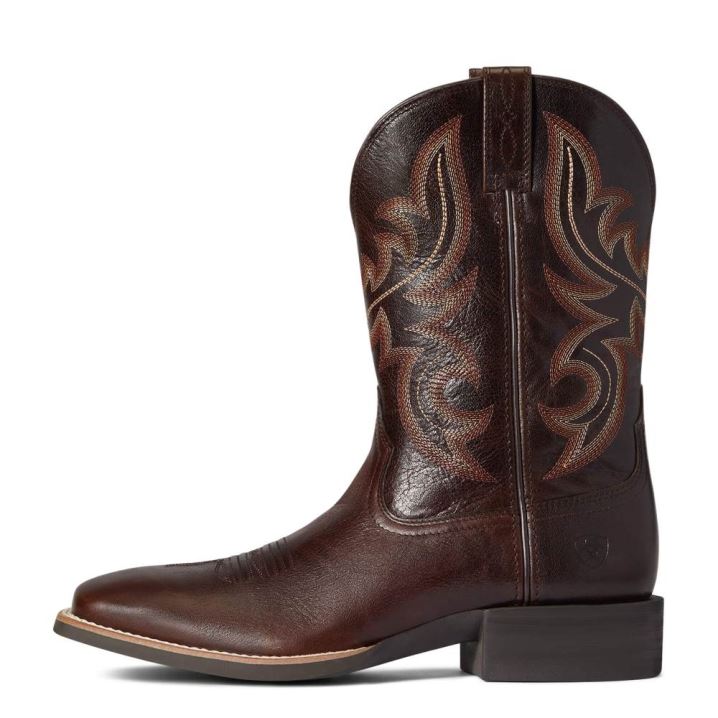 Ariat Sport Cow Country Western Boot Rjave | ojBMtJsw