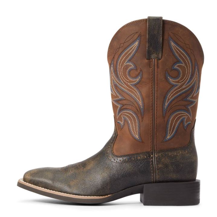 Ariat Sport Knockout Western Boot Rjave | VupdrnmY