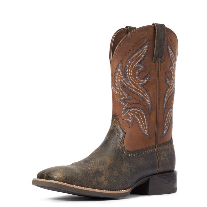 Ariat Sport Knockout Western Boot Rjave | VupdrnmY