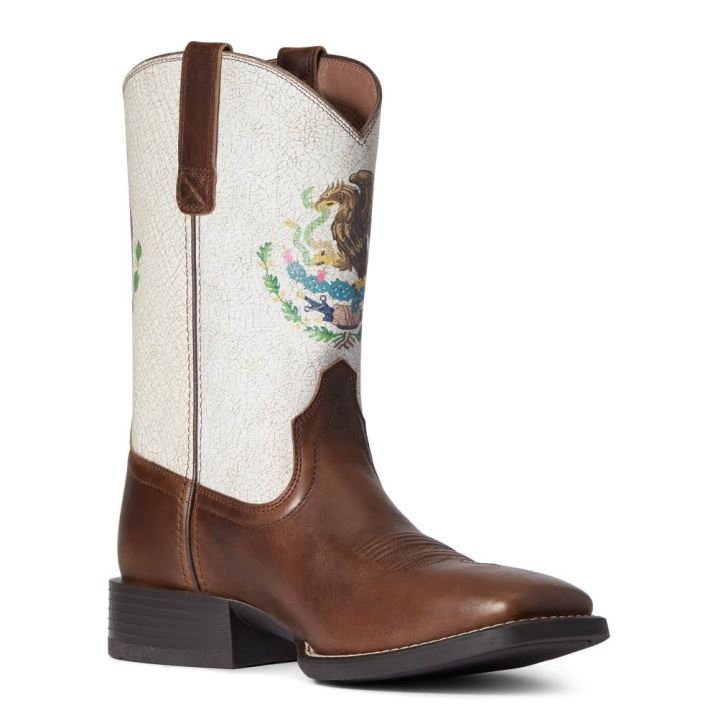 Ariat Sport Orgullo Mexicano Western Boot Čokolade | ZaD9luR7