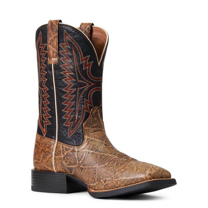 Ariat Sport Smokewagon Western Boot Grizzly Elephant Print | lOfqNr8L