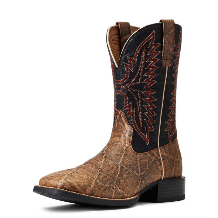 Ariat Sport Smokewagon Western Boot Grizzly Elephant Print | lOfqNr8L