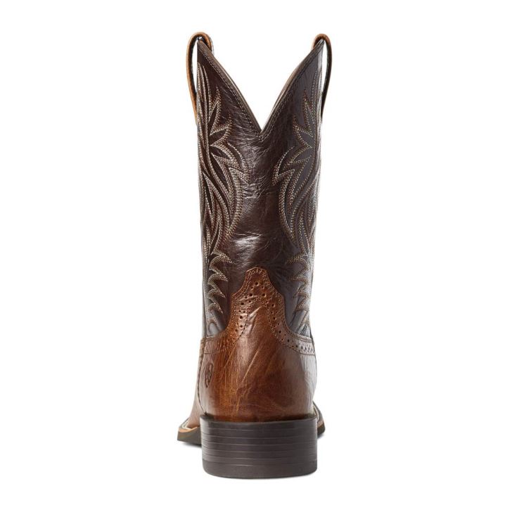 Ariat Sport Wide Square Toe Western Boot Rjave | 4F60Xtpq