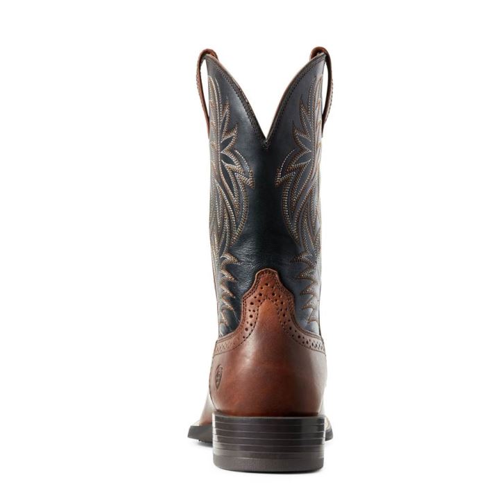 Ariat Sport Wide Square Toe Western Boot Rjave | AMpoa16g