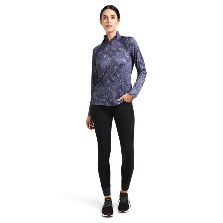 Ariat Sunstopper 2.0 1/4 Zip Baselayer Sive | NTrr0V2E