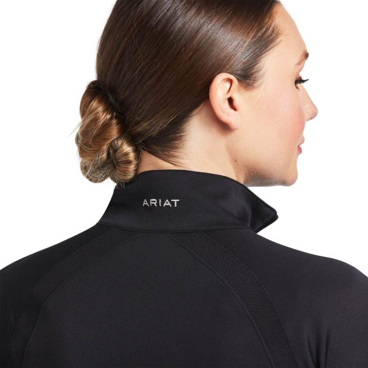 Ariat Sunstopper 2.0 1/4 Zip Baselayer Črne | UA80b3cA