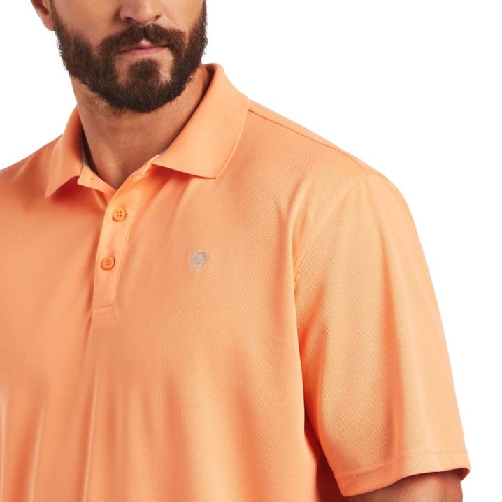 Ariat TEK Polo Habanero Peach | yD5wpz74