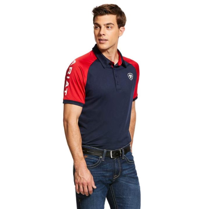 Ariat Team 3.0 Polo Temno Modre | cS9DG2Zp