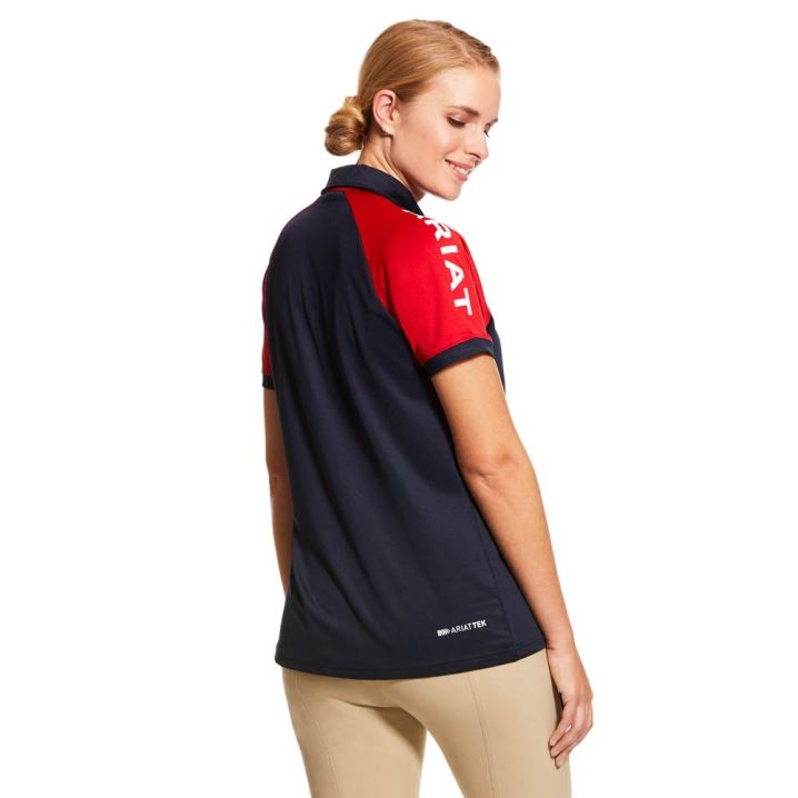 Ariat Team 3.0 Polo Temno Modre | uZUVBoNF