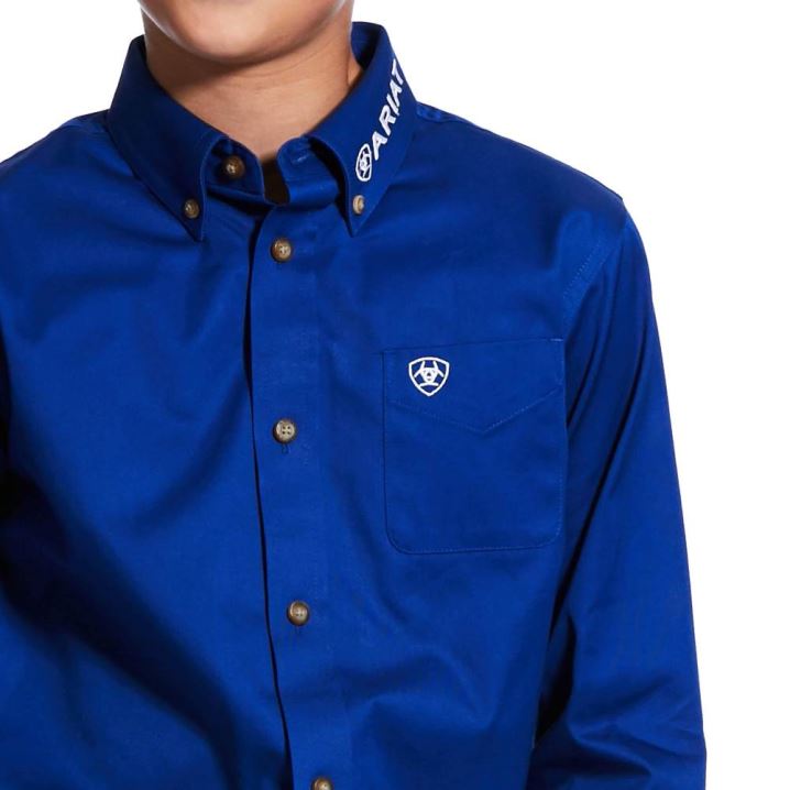 Ariat Team Logo Twill Classic Fit Shirt Bele | O2rFJXyV