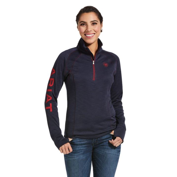 Ariat Tek Team 1/2 Zip Sweatshirt Temno Modre | YdLxcy4Z