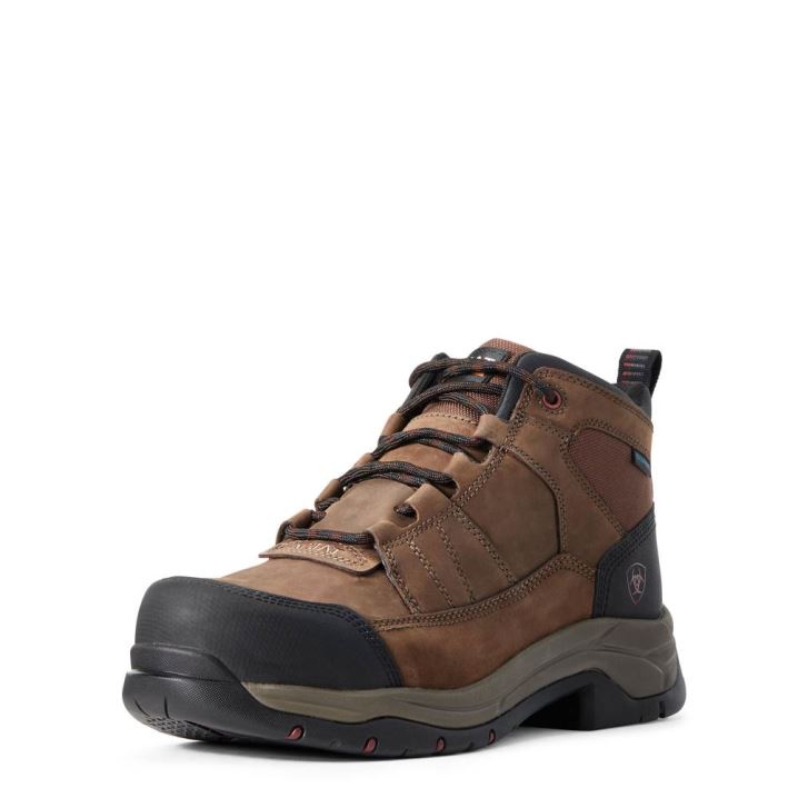 Ariat Telluride Work Waterproof Composite Toe Work Boot Rjave | y7AJbRUS