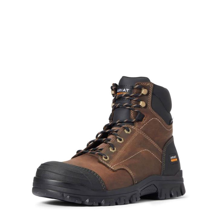 Ariat Treadfast 6" Steel Toe Work Boot Rjave | sbEZRVN9