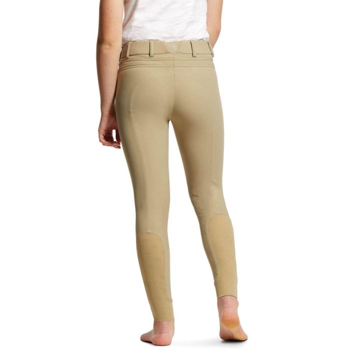 Ariat Tri Factor EQ Grip Knee Patch Breech Rjave | l5UKOEW0