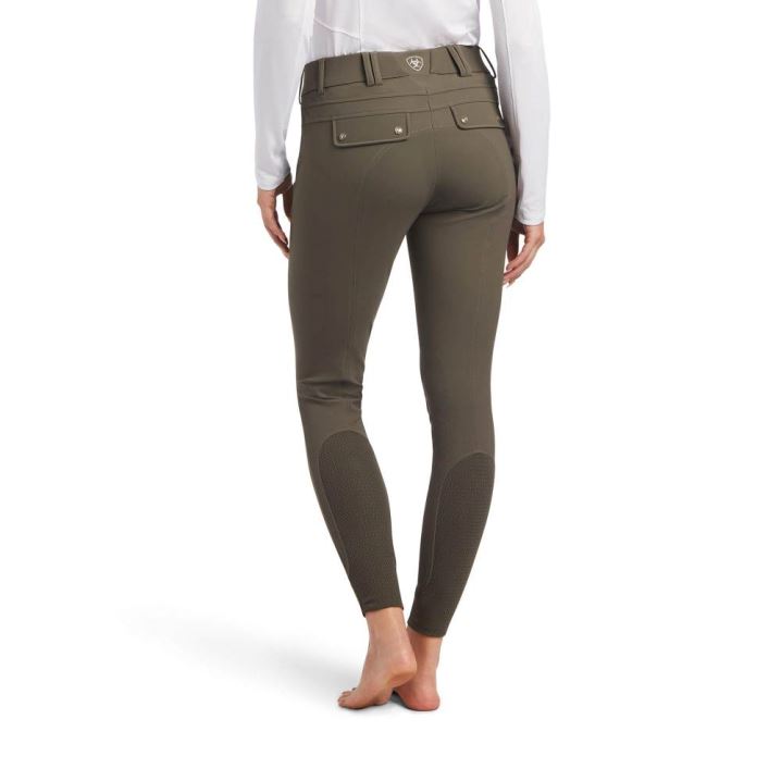 Ariat Tri Factor Grip Knee Patch Breech Banyan Bark | GQbRhhwN