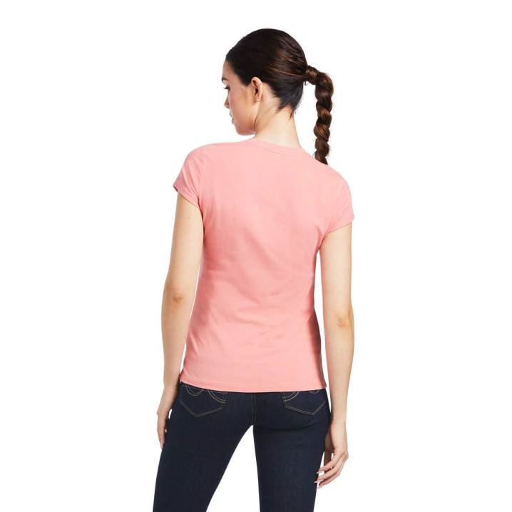 Ariat Trot Line T-Shirt Peach Blossom | gp7wgo7f