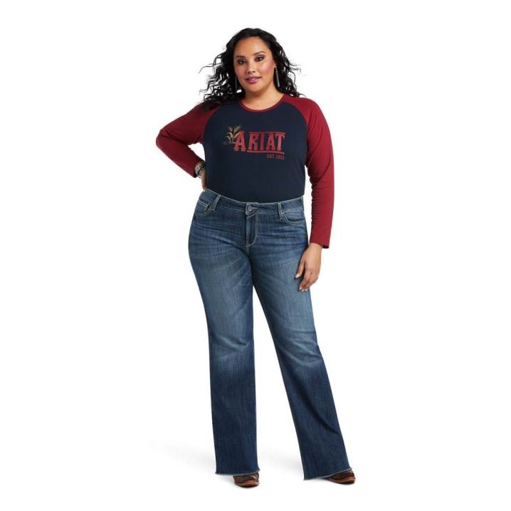 Ariat Trouser Mid Rise Anabelle Wide Leg Jean Natalia | 1vLGOdMG