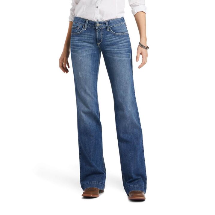 Ariat Trouser Mid Rise Jennifer Wide Leg Jean Eleanor | 3qMRndgy