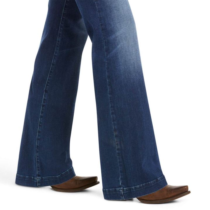 Ariat Trouser Mid Rise Stretch Kelsea Wide Leg Jean Joanna | RfFBeBGX