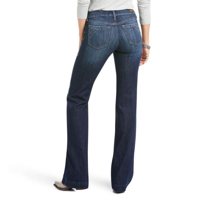 Ariat Trouser Perfect Rise Antonella Wide Leg Jean Burbank | z3Z4y8zk