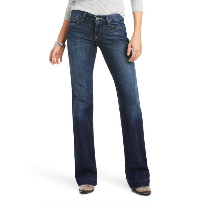 Ariat Trouser Perfect Rise Antonella Wide Leg Jean Burbank | z3Z4y8zk