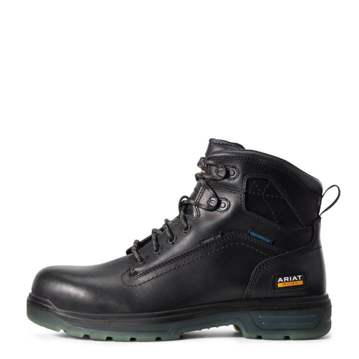 Ariat Turbo 6" H2O CSA Carbon Toe Work Boot Črne | 3eyxr3GH