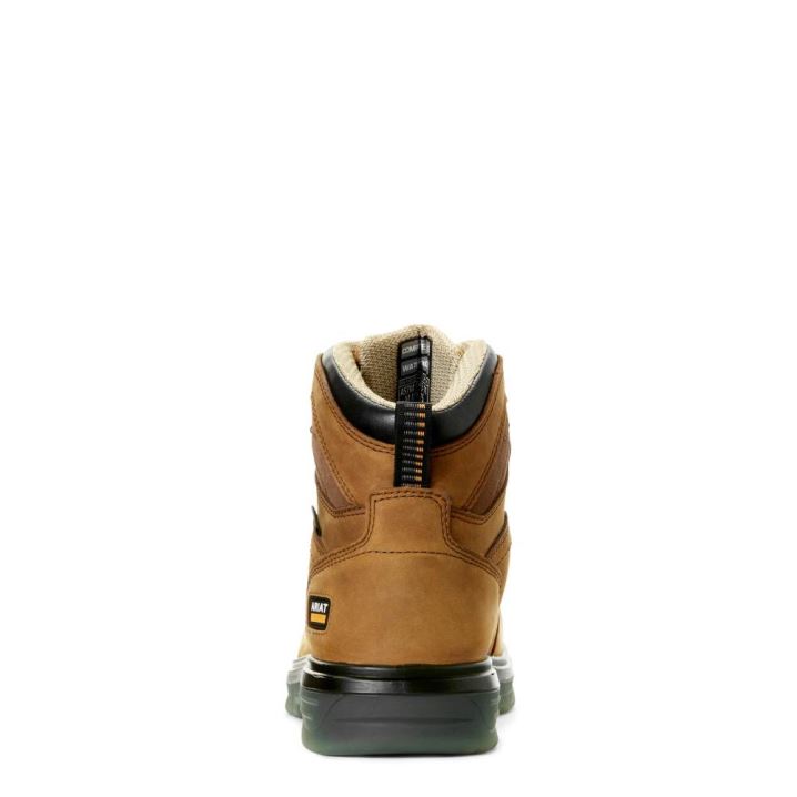 Ariat Turbo 6" Waterproof Work Boot Aged Bark | pDEG6DLU