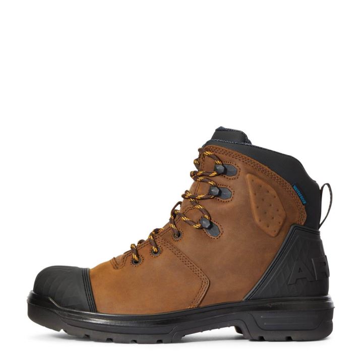 Ariat Turbo Outlaw 6" Waterproof Work Boot Rjave | eQlRF1aQ