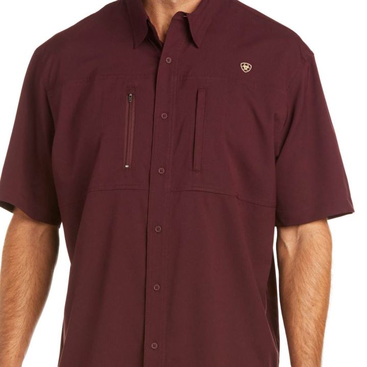 Ariat VentTEK Classic Fit Shirt Malbec | cV13cL3q