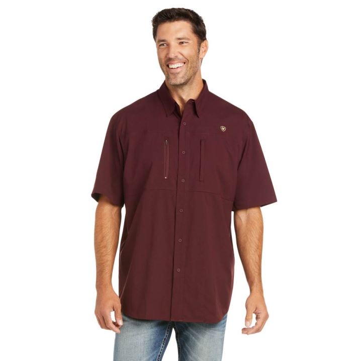 Ariat VentTEK Classic Fit Shirt Malbec | cV13cL3q