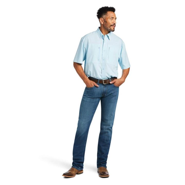 Ariat VentTEK Classic Fit Shirt Modre | WkwyH34d