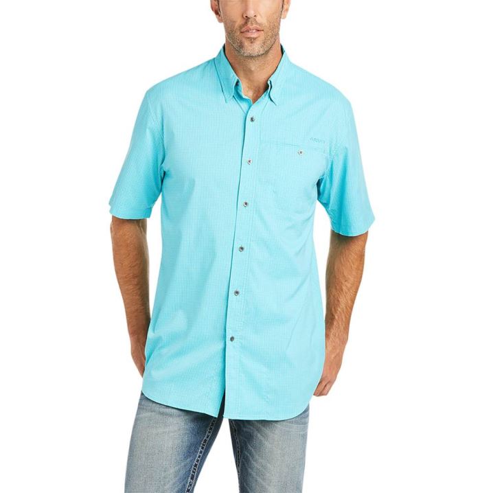 Ariat VentTEK Drift Classic Fit Shirt Svetlo Turkizna | PoTDWm02