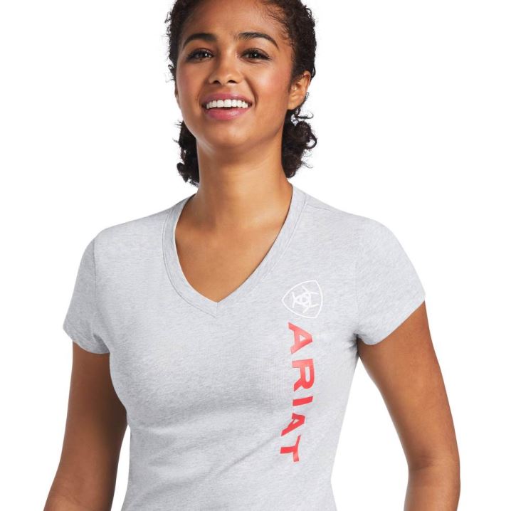 Ariat Vertical Logo T-Shirt Sive | bqRoOYox