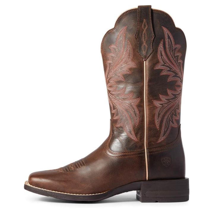 Ariat West Bound Western Boot Rjave | 8avGAMhG