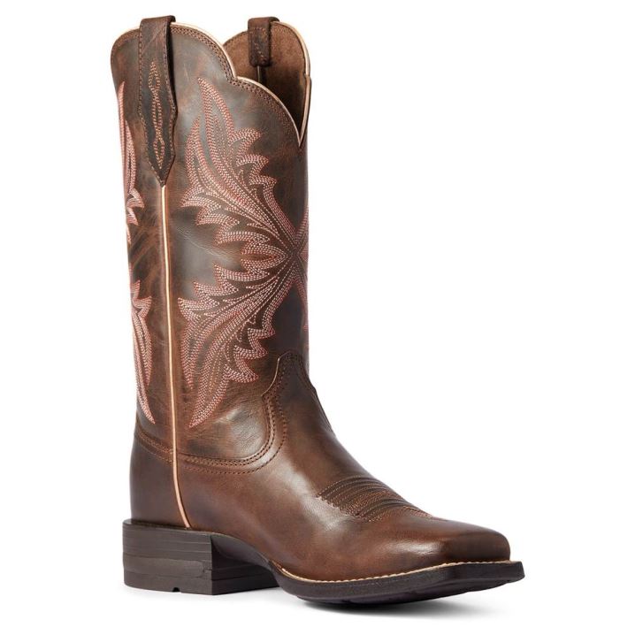 Ariat West Bound Western Boot Rjave | 8avGAMhG