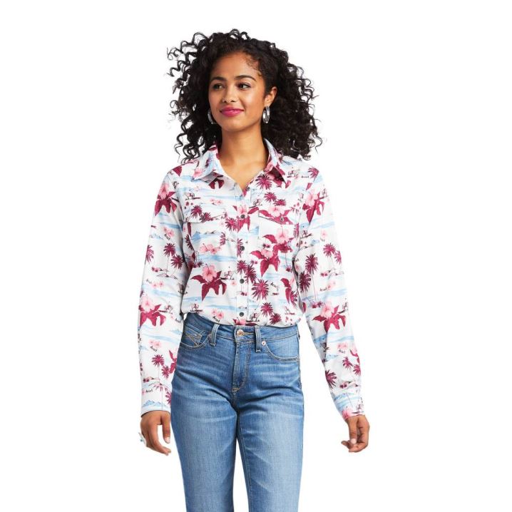 Ariat Western VentTEK Stretch Shirt Lost In Paradise | Dsyhtjtx