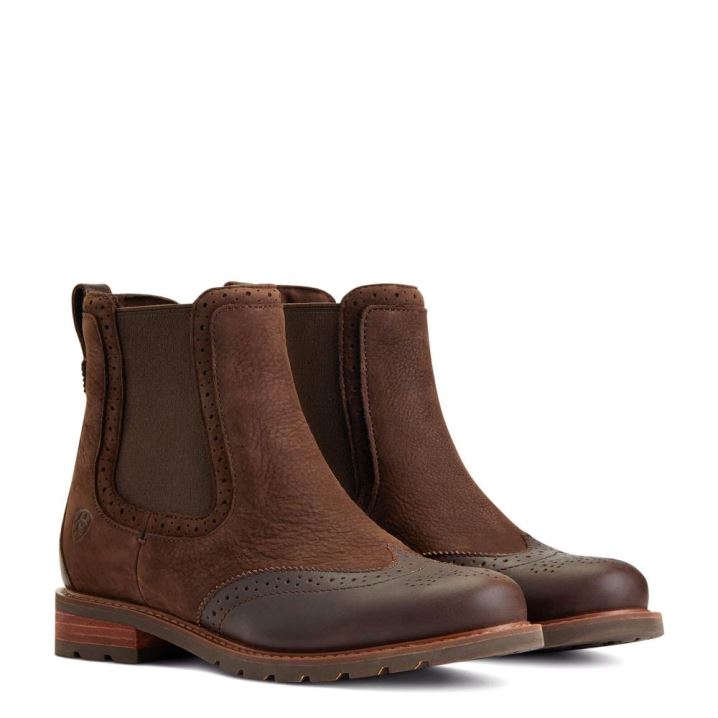 Ariat Wexford Brogue Waterproof Čokolade Rjave | 6tGdykHk