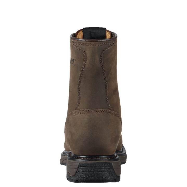 Ariat WorkHog 8" Waterproof Work Boot Rjave | r5LjuuPj