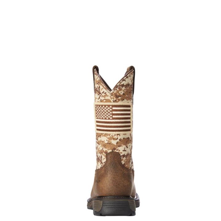 Ariat WorkHog Patriot Work Boot Earth | r05SsaGE