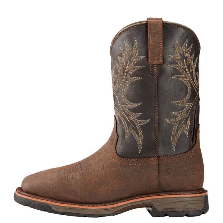 Ariat WorkHog Waterproof Work Boot Rjave | sbotMQ9S