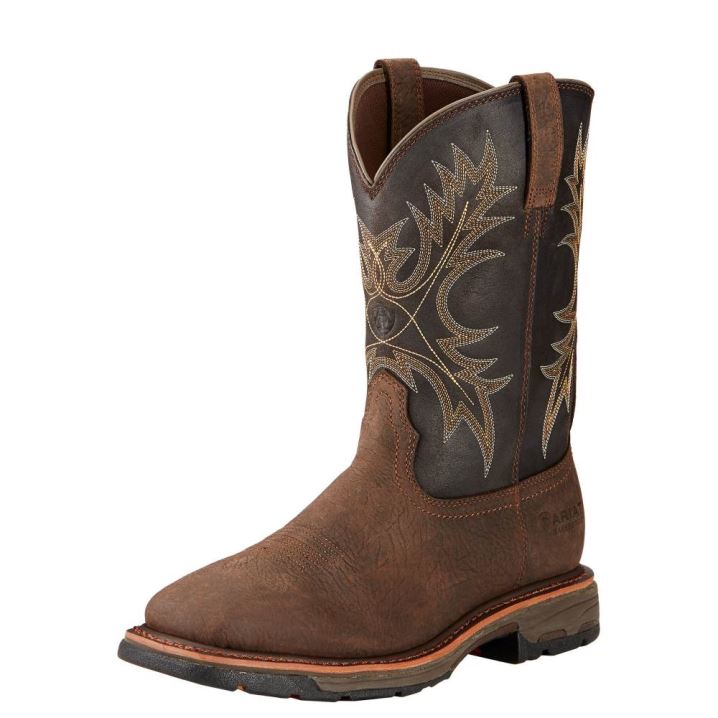 Ariat WorkHog Waterproof Work Boot Rjave | sbotMQ9S