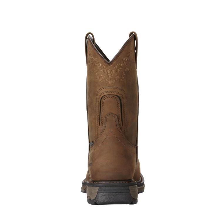 Ariat WorkHog Wellington Waterproof Composite Toe Work Boot Rjave | hOvFImKd