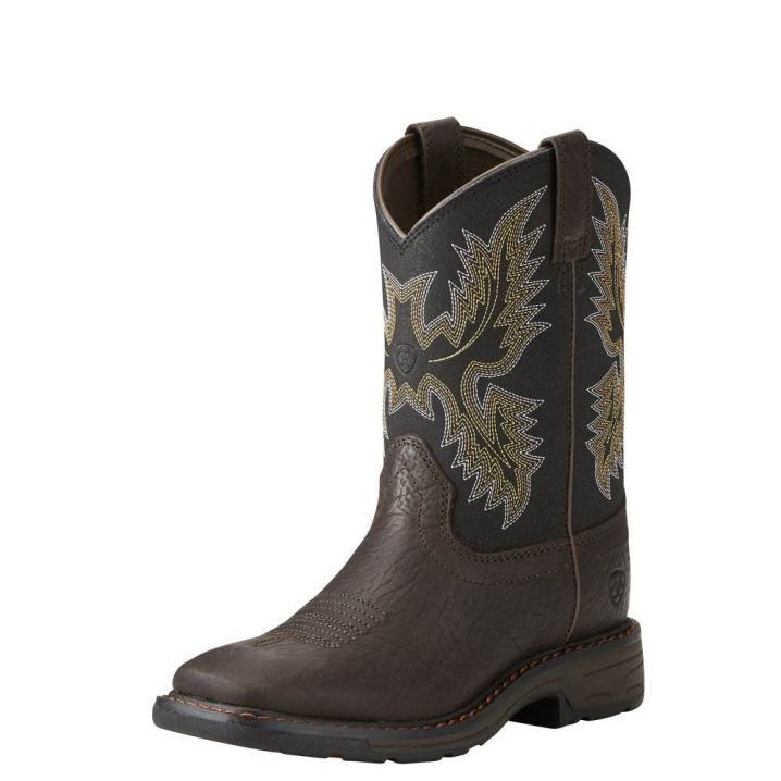 Ariat WorkHog Wide Square Toe Boot Rjave | bAgnQoJA