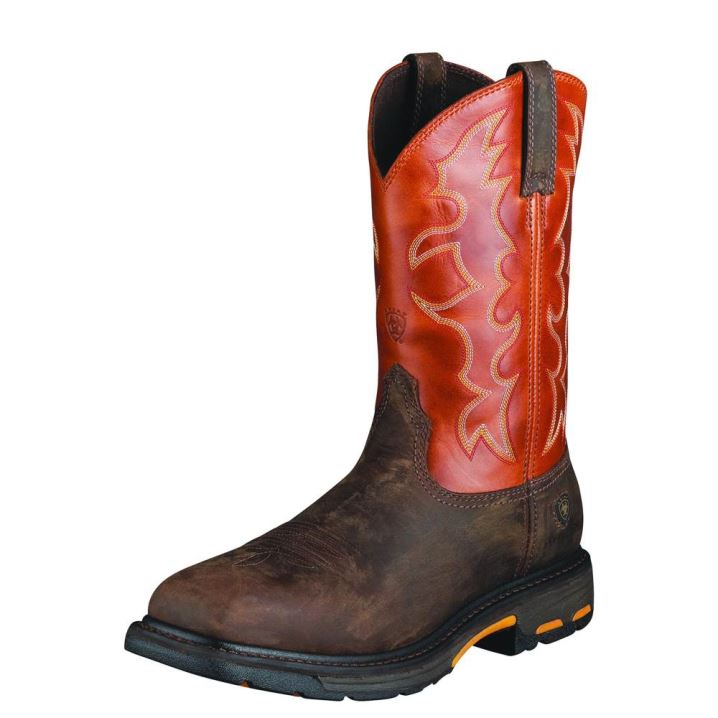 Ariat WorkHog Wide Square Toe Steel Toe Work Boot Temno | D7v7hsGk