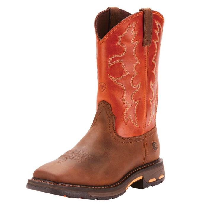 Ariat WorkHog Wide Square Toe Work Boot Temno | fbTSnQSq