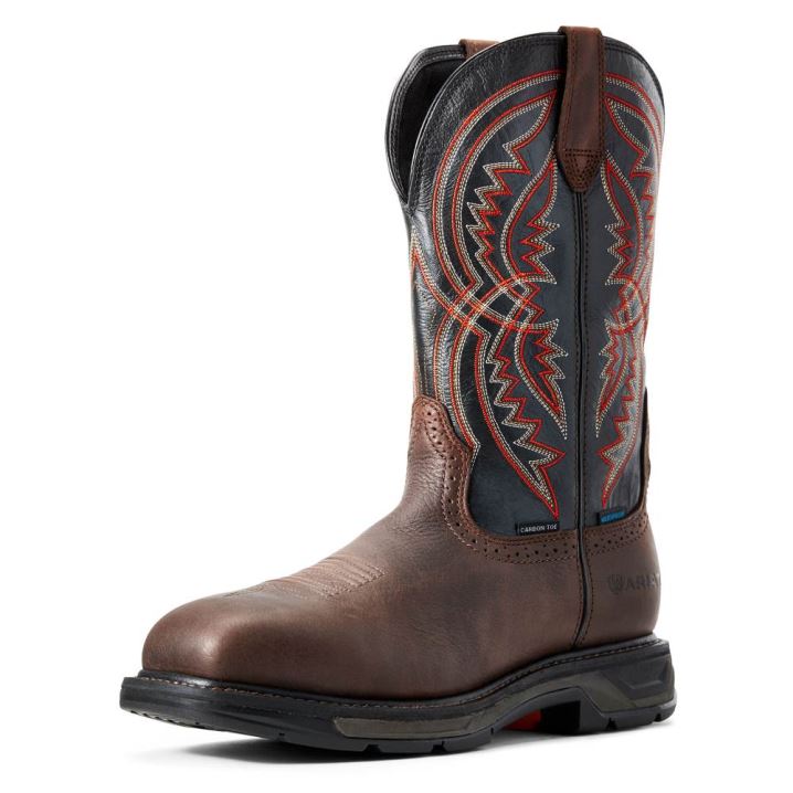 Ariat WorkHog XT Coil Waterproof Carbon Toe Work Boot Rjave | kKYDeg42