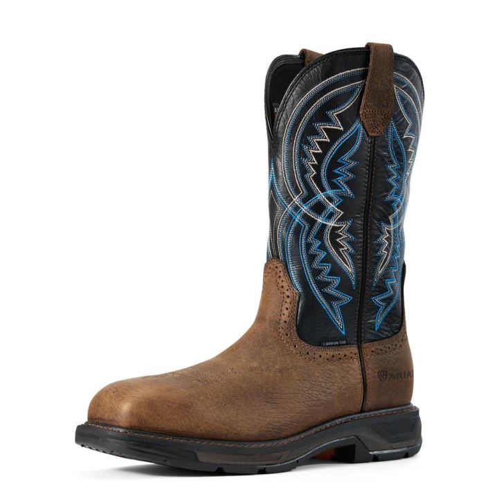 Ariat WorkHog XT Coil Wide Square Toe Carbon Toe Work Boot Earth | hoH5hU0J