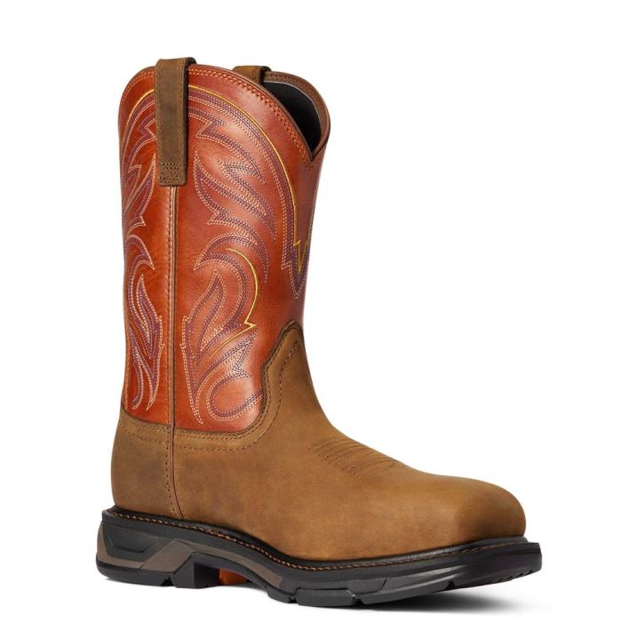 Ariat WorkHog XT Cottonwood Carbon Toe Work Boot Temno | vKOaSrl4