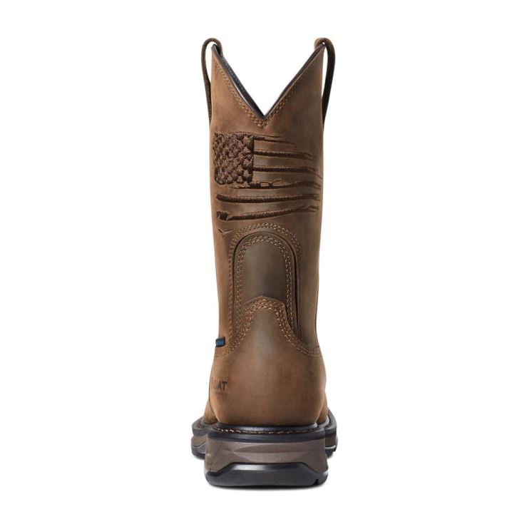 Ariat WorkHog XT Patriot Waterproof Carbon Toe Work Boot Rjave | VvEHGBWM