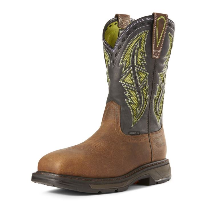 Ariat WorkHog XT VentTEK Spear Carbon Toe Work Boot Rjave | rxaphKAJ